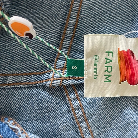 NEW multicolored crochet denim shorts Size Small - Picture 7 of 8